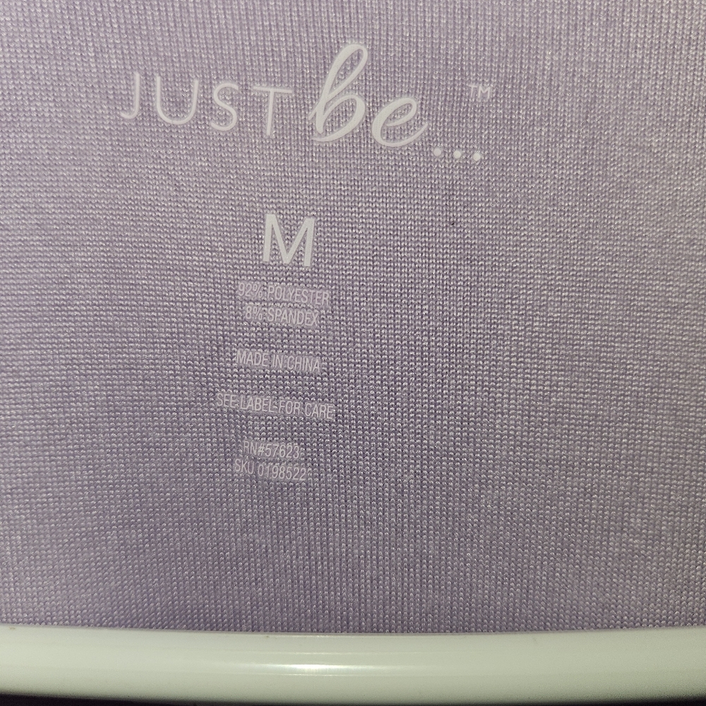 Just Be Womans Purple T Shirt Dress Size M - Picture 5 of 12